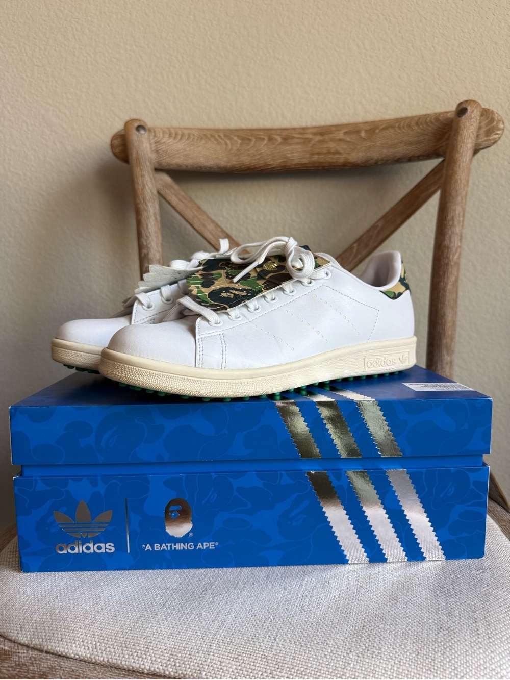 Adidas X Bape Stan smith golf shoes